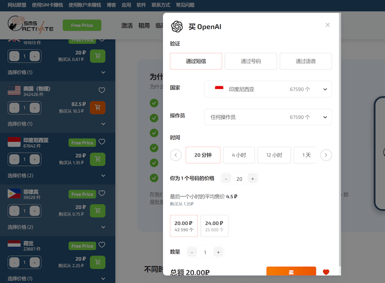 利用SMS-Activate申请国外手机号码接受验证码注册（国外验证码接收平台） - 第5张