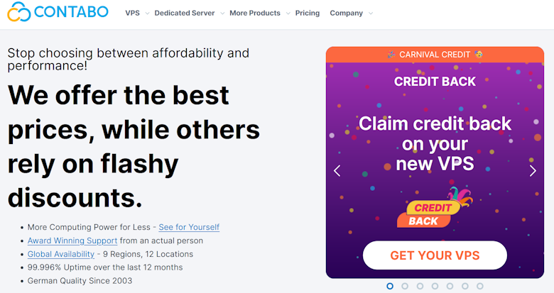 德国VPS商家最新Contabo优惠码和常规VPS汇总列表 - 第1张