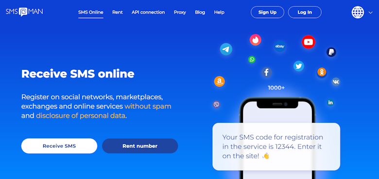 10个可用的国外手机接码验证码平台汇总 - 第1张