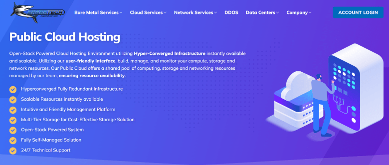 Sharktech 鲨鱼机房高防VPS云服务器 60G防御 1G端口 - 第1张