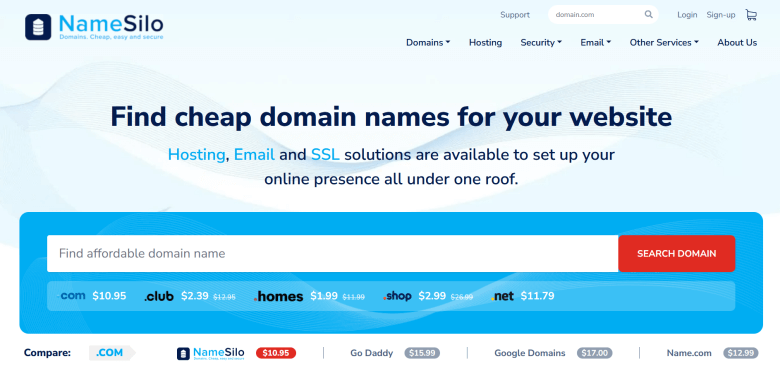 最新NameSilo域名优惠码整理